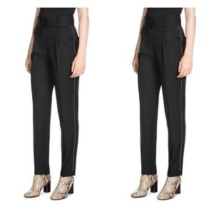 Maje Zipper-detail Trousers